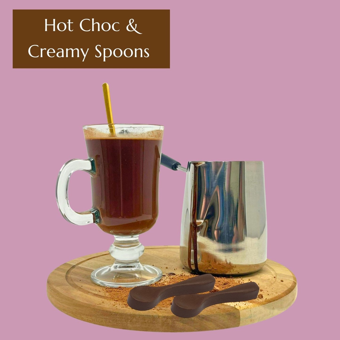 Hot Chocolate & Creamy Spoons Bundle