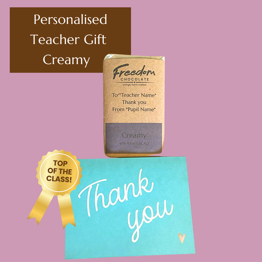 Personalised Teacher Gift Creamy