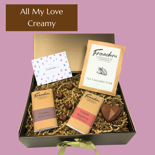 All My Love creamy Valentine's chocolate hamper 